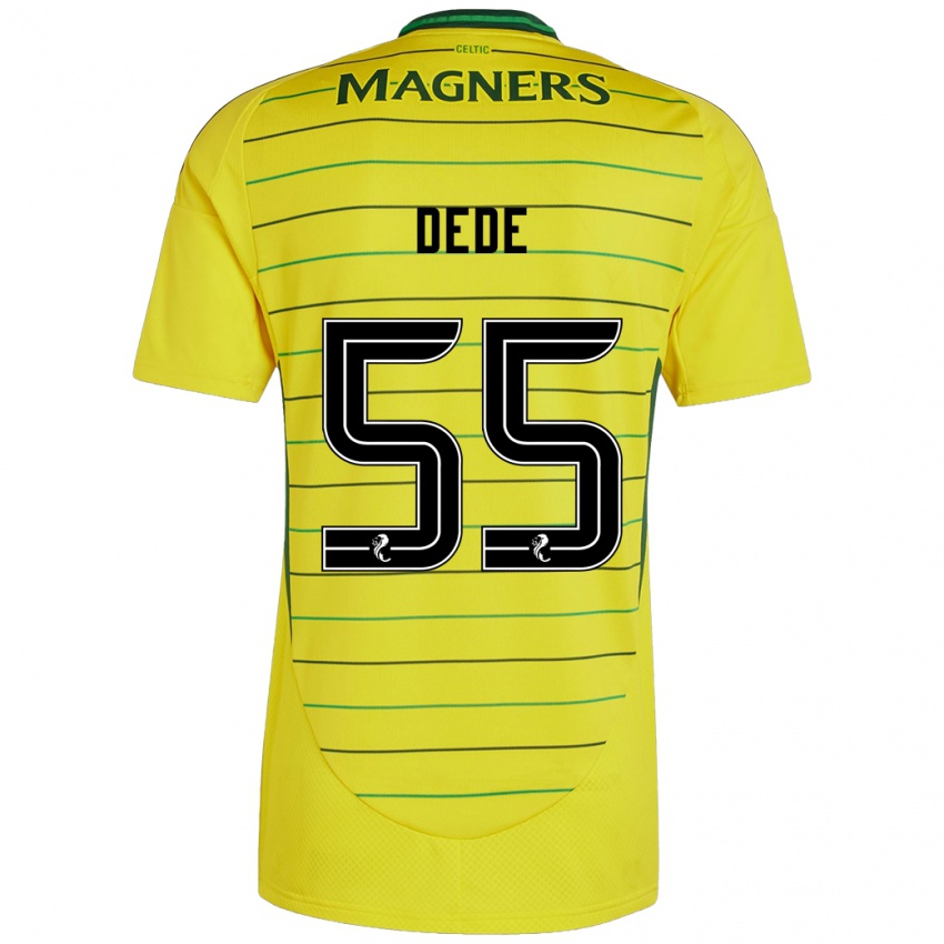 Niño Camiseta Josh Dede #55 Amarillo 2ª Equipación 2024/25 La Camisa