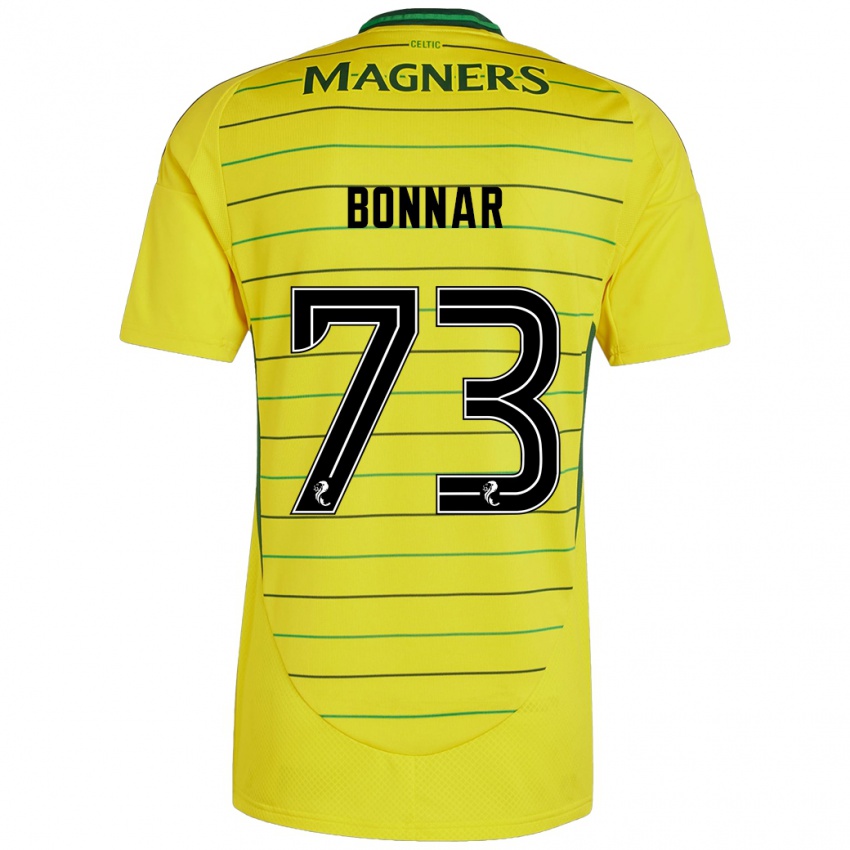 Niño Camiseta Jude Bonnar #73 Amarillo 2ª Equipación 2024/25 La Camisa