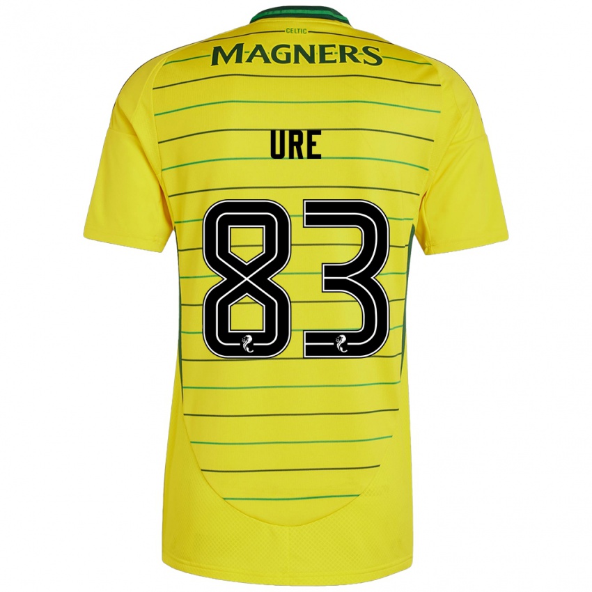 Niño Camiseta Kyle Ure #83 Amarillo 2ª Equipación 2024/25 La Camisa