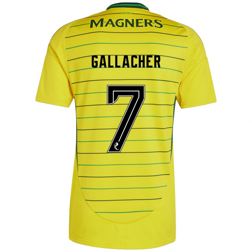 Niño Camiseta Amy Gallacher #7 Amarillo 2ª Equipación 2024/25 La Camisa