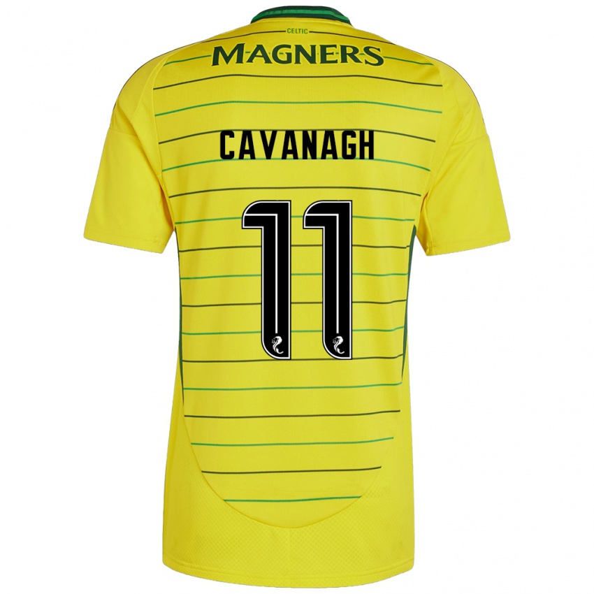 Niño Camiseta Colette Cavanagh #11 Amarillo 2ª Equipación 2024/25 La Camisa