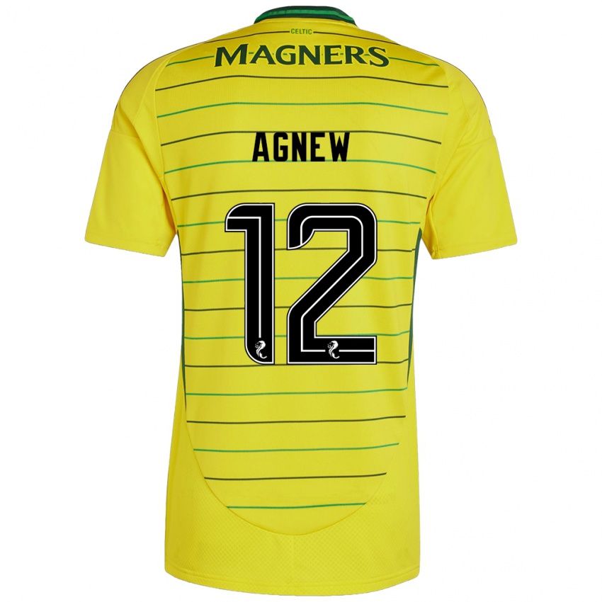 Niño Camiseta Murphy Agnew #12 Amarillo 2ª Equipación 2024/25 La Camisa