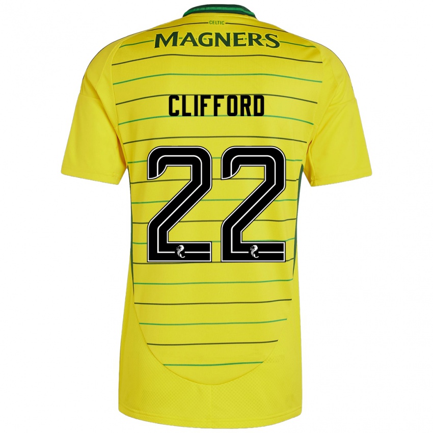 Niño Camiseta Lucy Ashworth-Clifford #22 Amarillo 2ª Equipación 2024/25 La Camisa