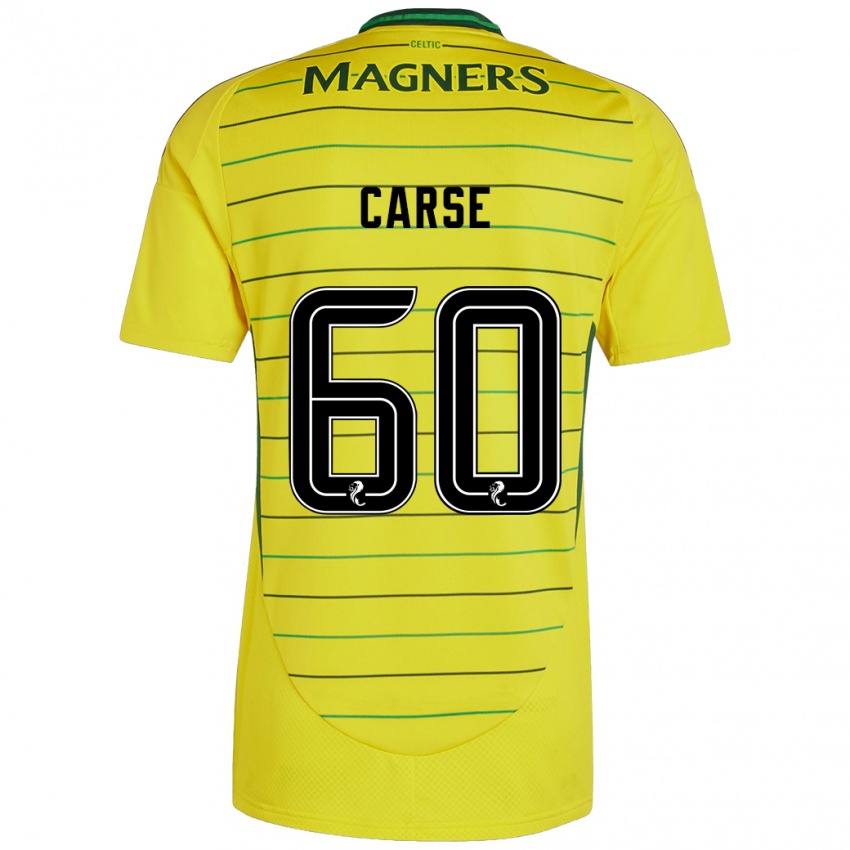 Niño Camiseta Mackenzie Carse #60 Amarillo 2ª Equipación 2024/25 La Camisa