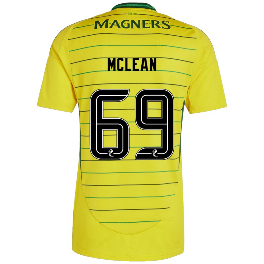 Niño Camiseta Kai Mclean #69 Amarillo 2ª Equipación 2024/25 La Camisa