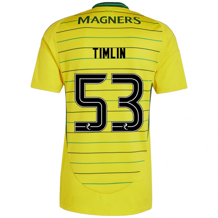 Niño Camiseta Sophie Timlin #53 Amarillo 2ª Equipación 2024/25 La Camisa