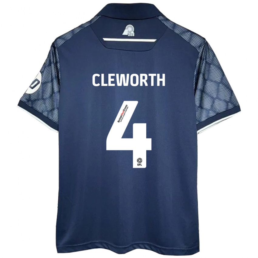 Niño Camiseta Max Cleworth #4 Negro 2ª Equipación 2024/25 La Camisa