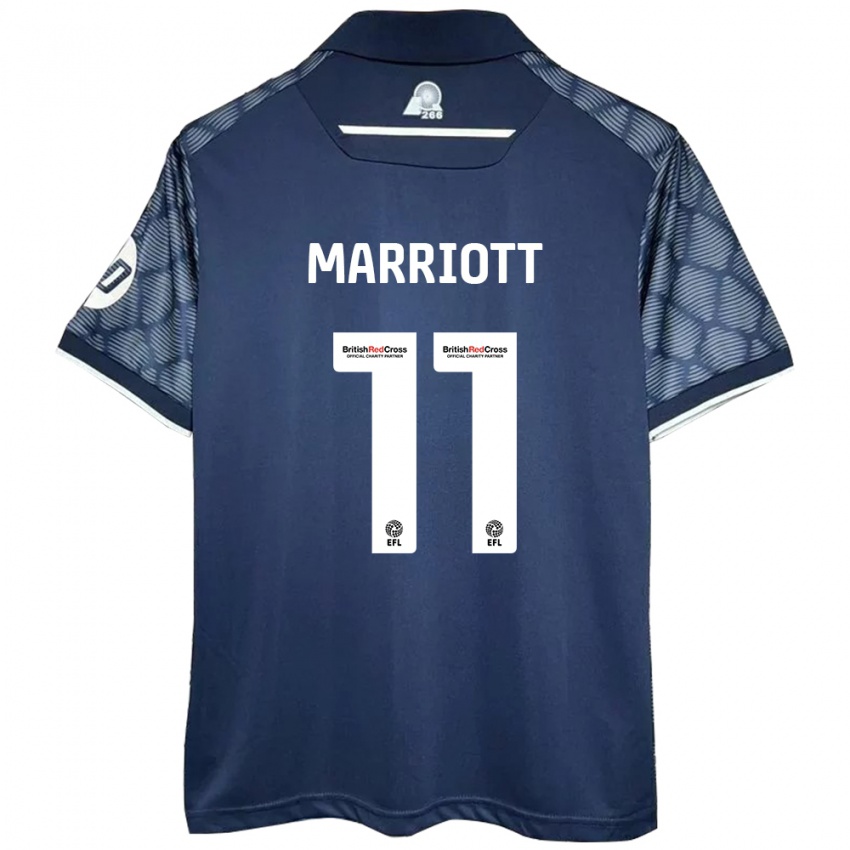 Niño Camiseta Jack Marriott #11 Negro 2ª Equipación 2024/25 La Camisa