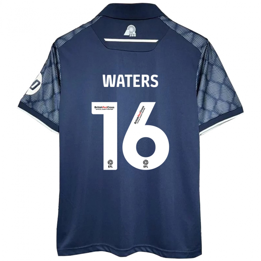 Niño Camiseta Billy Waters #16 Negro 2ª Equipación 2024/25 La Camisa