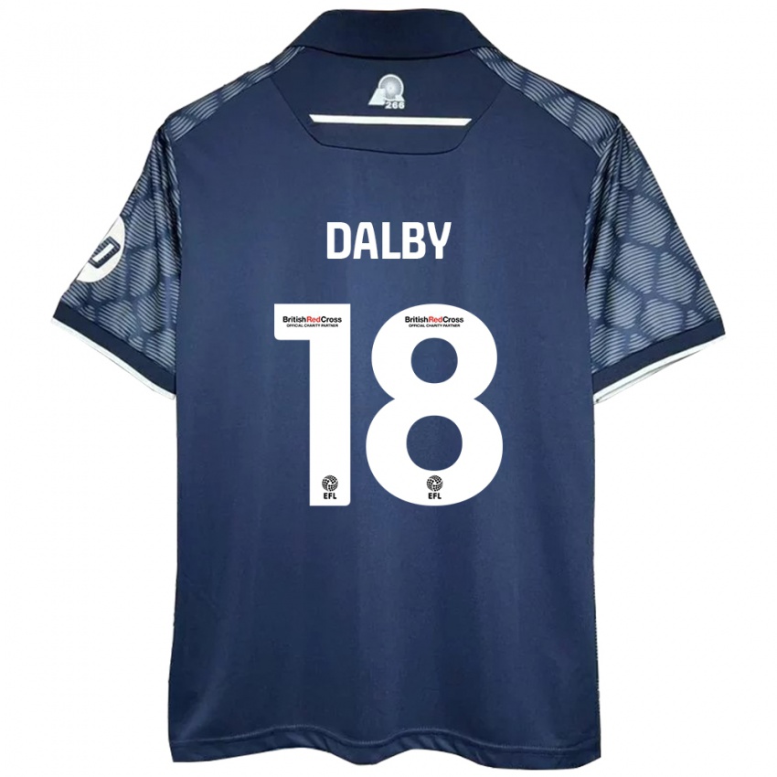 Niño Camiseta Sam Dalby #18 Negro 2ª Equipación 2024/25 La Camisa