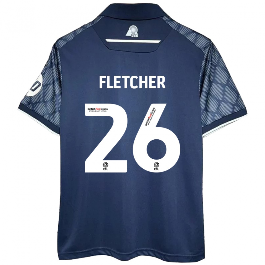 Niño Camiseta Steven Fletcher #26 Negro 2ª Equipación 2024/25 La Camisa