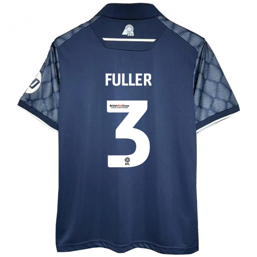 Niño Camiseta Olivia Fuller #3 Negro 2ª Equipación 2024/25 La Camisa