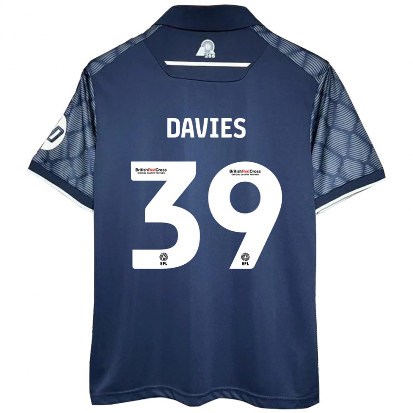 Niño Camiseta Daniel Davies #39 Negro 2ª Equipación 2024/25 La Camisa