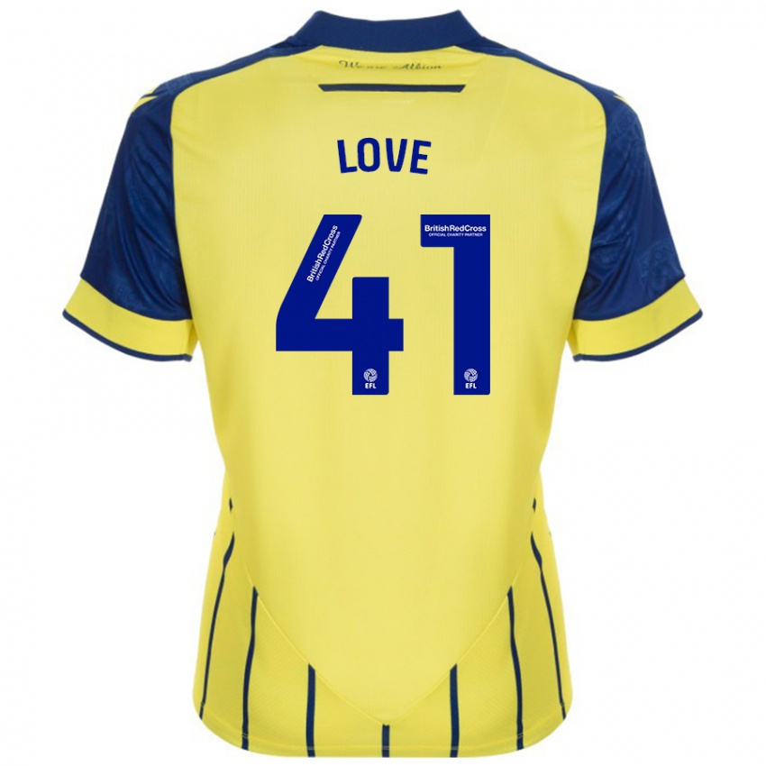 Niño Camiseta Layton Love #41 Amarillo Azul 2ª Equipación 2024/25 La Camisa