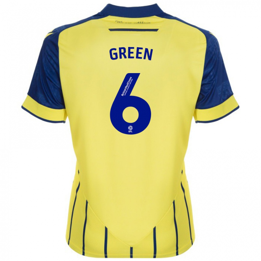 Niño Camiseta Isabel Green #6 Amarillo Azul 2ª Equipación 2024/25 La Camisa