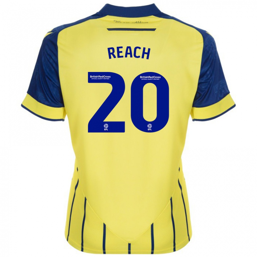 Niño Camiseta Adam Reach #20 Amarillo Azul 2ª Equipación 2024/25 La Camisa