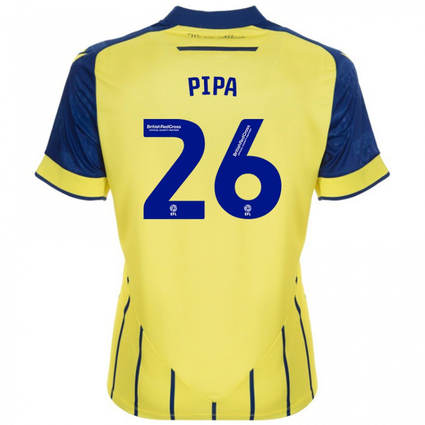 Niño Camiseta Pipa #26 Amarillo Azul 2ª Equipación 2024/25 La Camisa