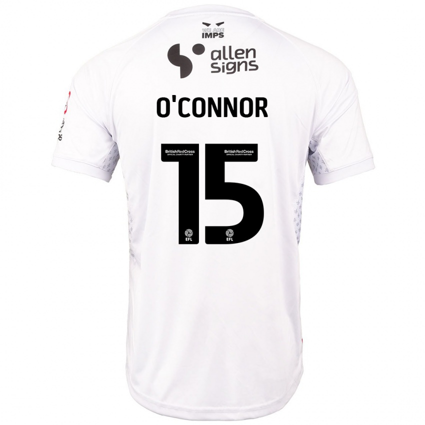 Niño Camiseta Paudie O'connor #15 Rojo Blanco 2ª Equipación 2024/25 La Camisa