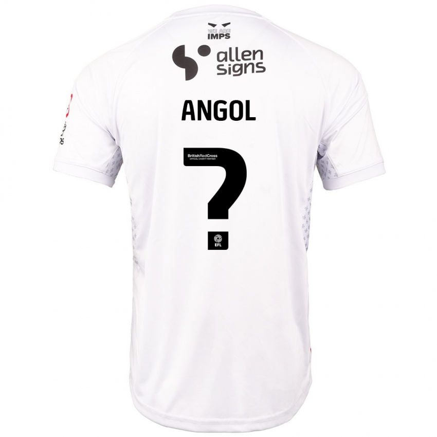 Niño Camiseta Mekhi Angol #0 Rojo Blanco 2ª Equipación 2024/25 La Camisa