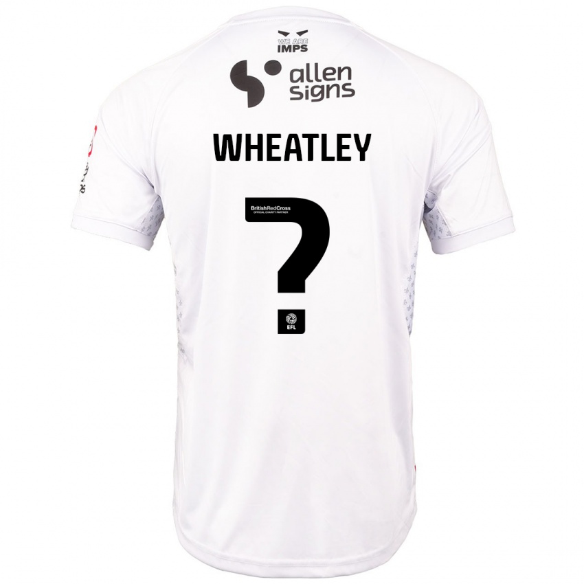 Niño Camiseta Kyrell Wheatley #0 Rojo Blanco 2ª Equipación 2024/25 La Camisa