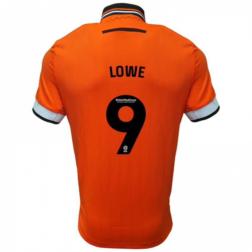 Niño Camiseta Jamal Lowe #9 Naranja Blanco 2ª Equipación 2024/25 La Camisa