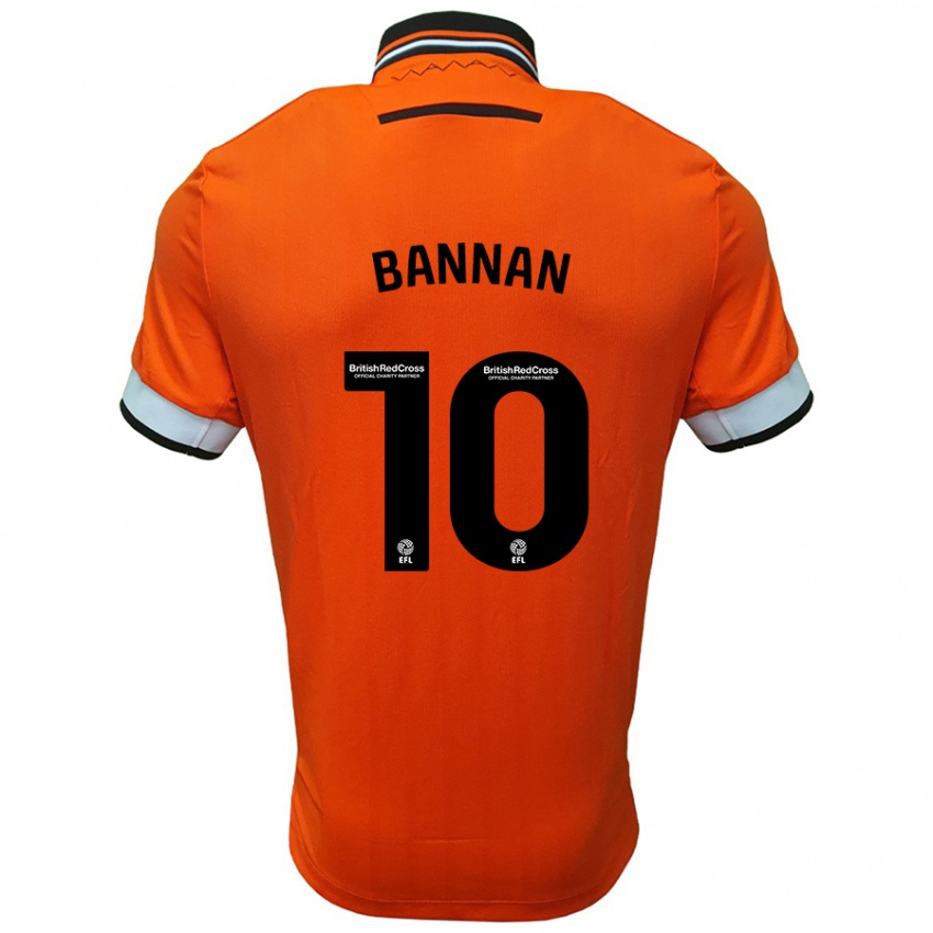 Niño Camiseta Barry Bannan #10 Naranja Blanco 2ª Equipación 2024/25 La Camisa