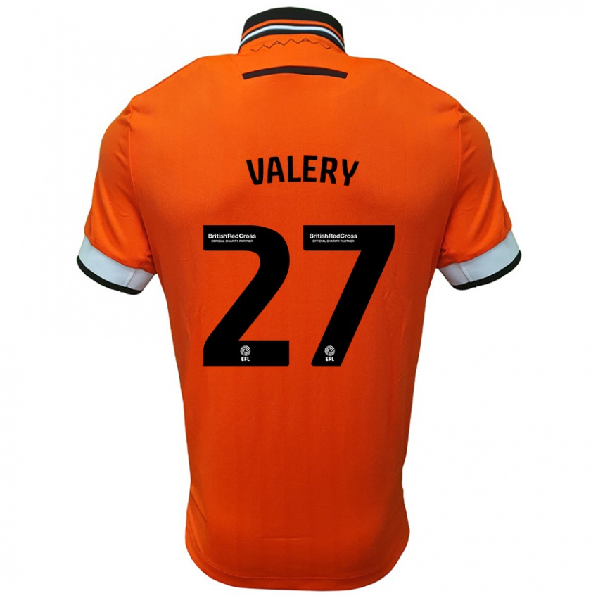 Niño Camiseta Yan Valery #27 Naranja Blanco 2ª Equipación 2024/25 La Camisa