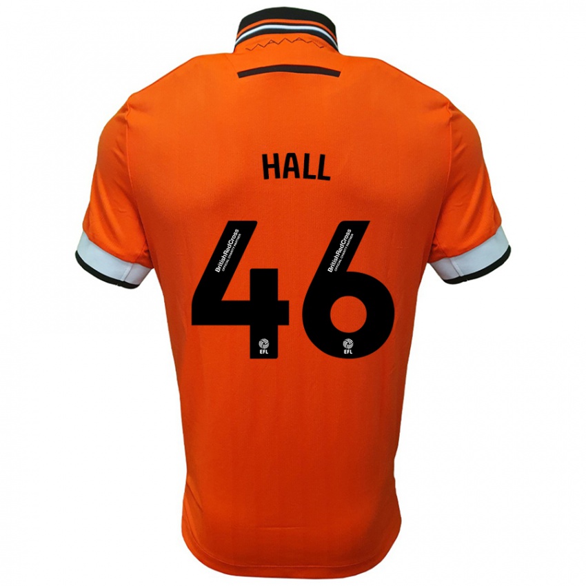 Niño Camiseta Jack Hall #46 Naranja Blanco 2ª Equipación 2024/25 La Camisa