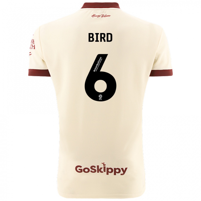 Niño Camiseta Max Bird #6 Crema Blanco 2ª Equipación 2024/25 La Camisa