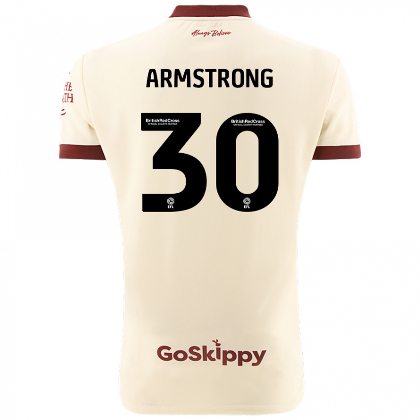 Niño Camiseta Sinclair Armstrong #30 Crema Blanco 2ª Equipación 2024/25 La Camisa