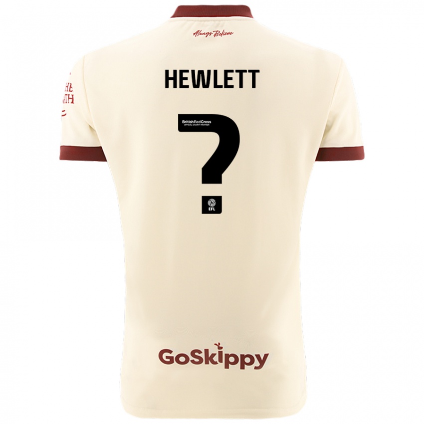 Niño Camiseta Callum Hewlett #0 Crema Blanco 2ª Equipación 2024/25 La Camisa