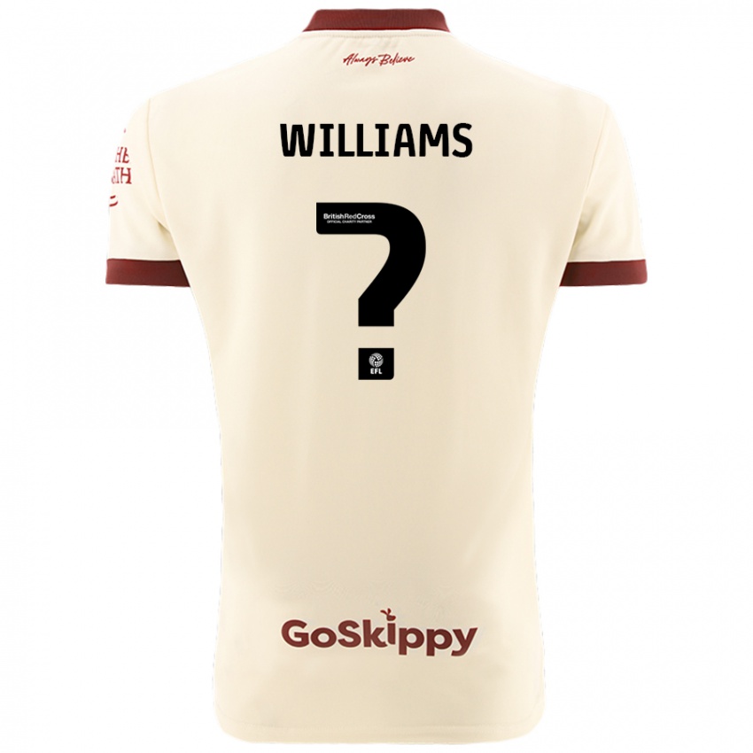 Niño Camiseta Ashton Williams #0 Crema Blanco 2ª Equipación 2024/25 La Camisa