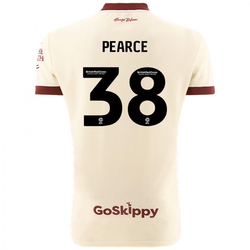 Niño Camiseta Manon Pearce #38 Crema Blanco 2ª Equipación 2024/25 La Camisa