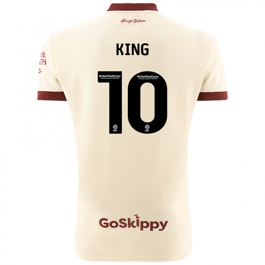 Niño Camiseta Andy King #10 Crema Blanco 2ª Equipación 2024/25 La Camisa