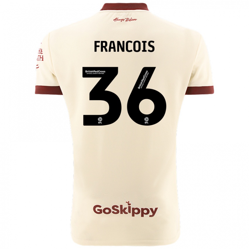 Niño Camiseta Marlee Francois #36 Crema Blanco 2ª Equipación 2024/25 La Camisa