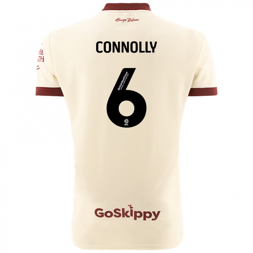 Niño Camiseta Megan Connolly #6 Crema Blanco 2ª Equipación 2024/25 La Camisa