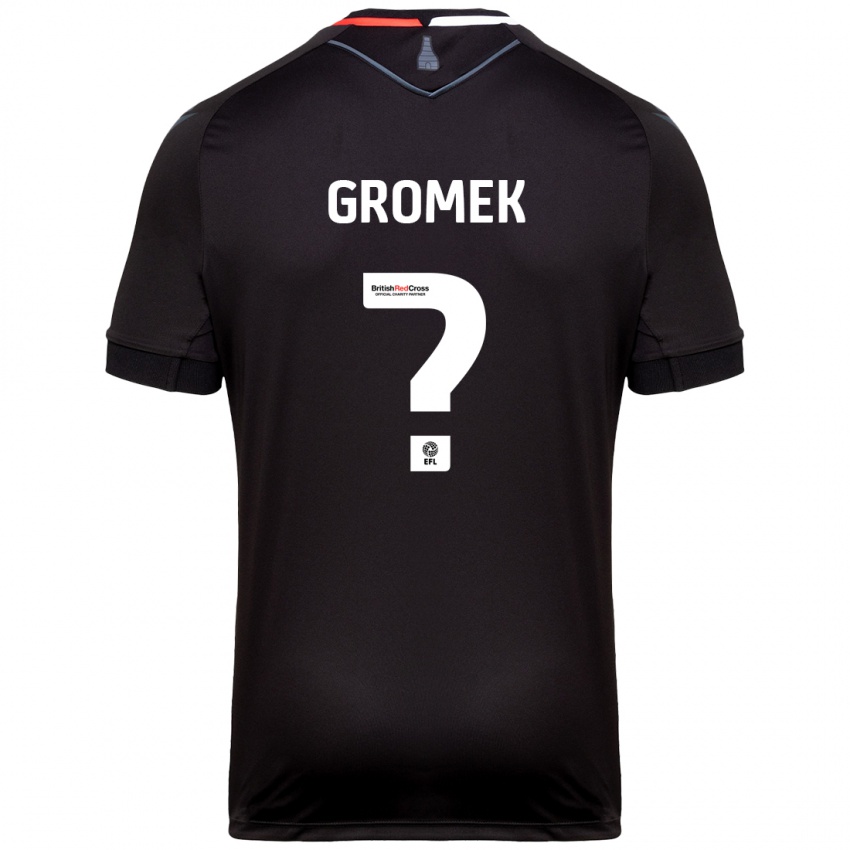 Niño Camiseta Wiktor Gromek #0 Negro 2ª Equipación 2024/25 La Camisa