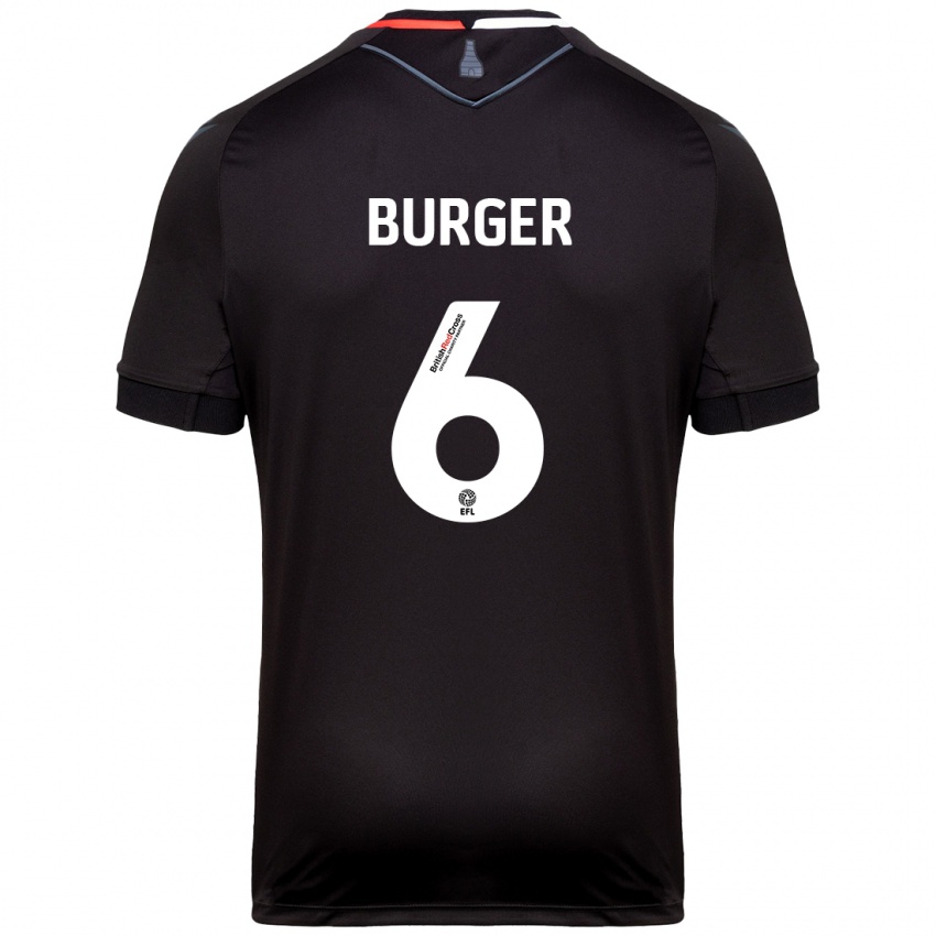 Niño Camiseta Wouter Burger #6 Negro 2ª Equipación 2024/25 La Camisa