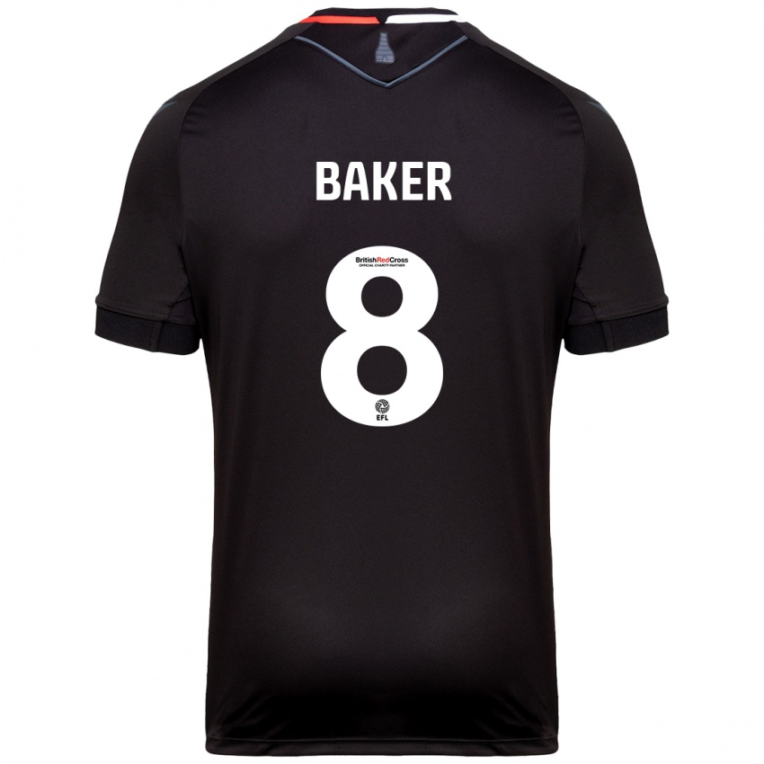 Niño Camiseta Lewis Baker #8 Negro 2ª Equipación 2024/25 La Camisa