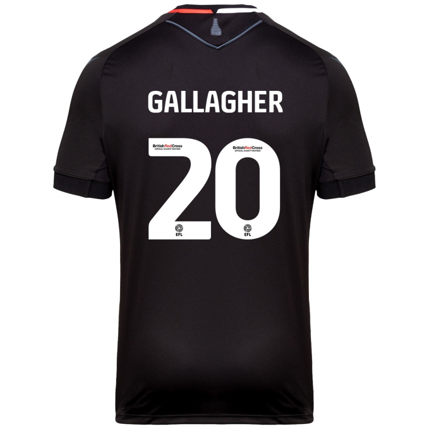 Niño Camiseta Sam Gallagher #20 Negro 2ª Equipación 2024/25 La Camisa