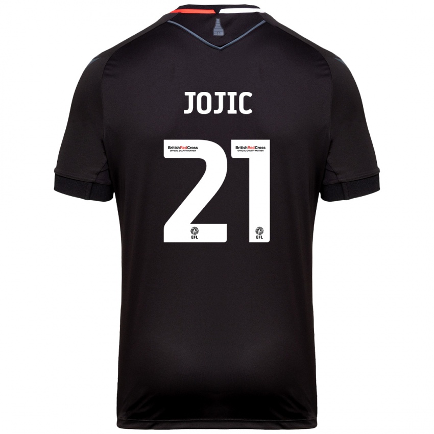 Niño Camiseta Nikola Jojic #21 Negro 2ª Equipación 2024/25 La Camisa