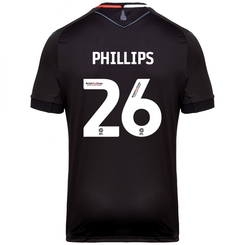 Niño Camiseta Ashley Phillips #26 Negro 2ª Equipación 2024/25 La Camisa