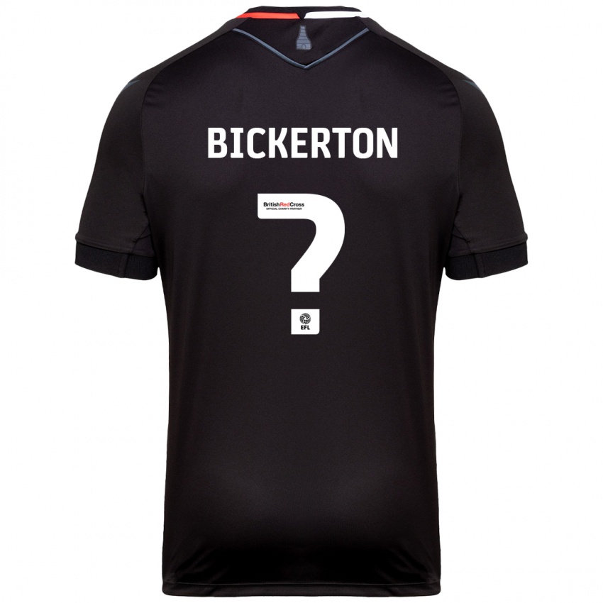 Niño Camiseta Josh Bickerton #0 Negro 2ª Equipación 2024/25 La Camisa