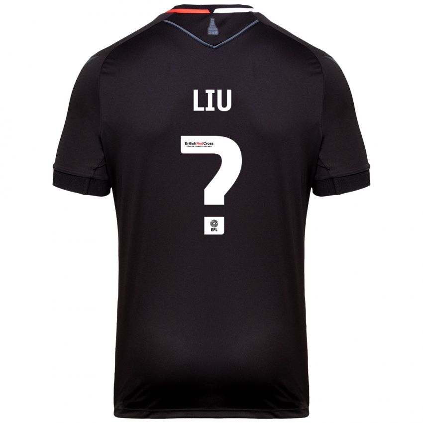 Niño Camiseta Ryan Liu #0 Negro 2ª Equipación 2024/25 La Camisa