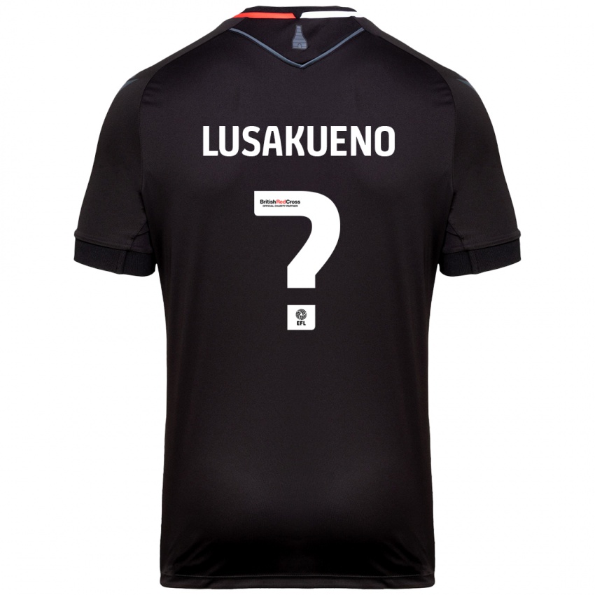 Niño Camiseta Matty Lusakueno #0 Negro 2ª Equipación 2024/25 La Camisa