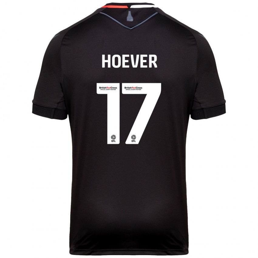 Niño Camiseta Ki-Jana Hoever #17 Negro 2ª Equipación 2024/25 La Camisa