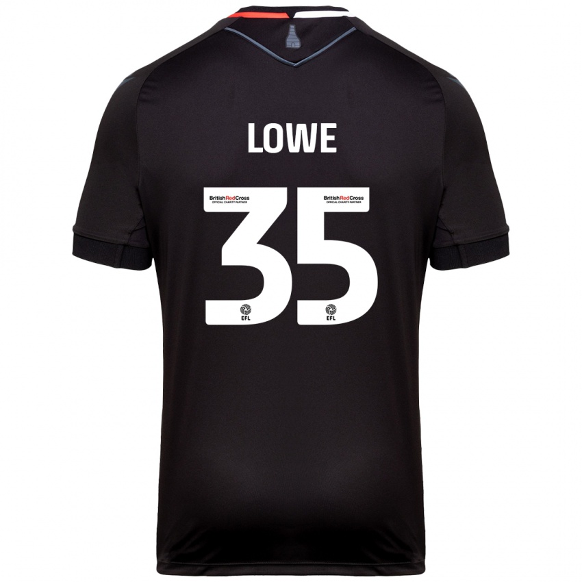 Niño Camiseta Nathan Lowe #35 Negro 2ª Equipación 2024/25 La Camisa