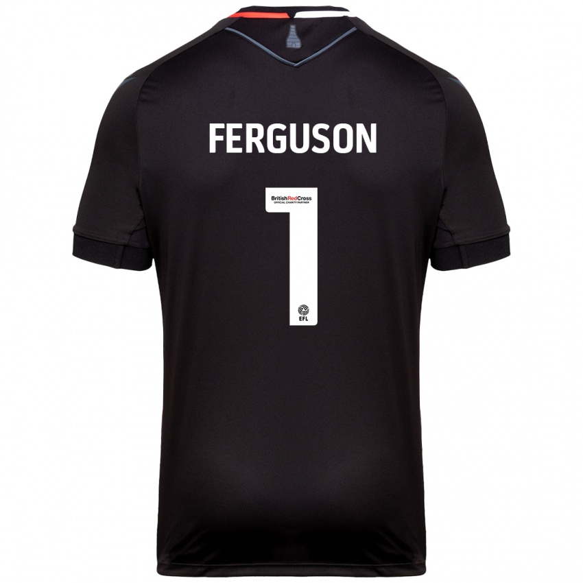 Niño Camiseta Georgie Ferguson #1 Negro 2ª Equipación 2024/25 La Camisa