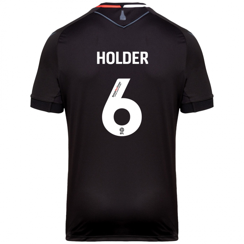 Niño Camiseta Molly Holder #6 Negro 2ª Equipación 2024/25 La Camisa