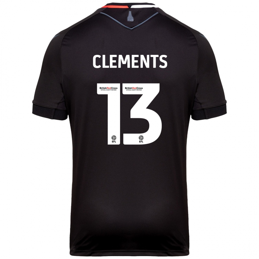 Niño Camiseta Daisy Clements #13 Negro 2ª Equipación 2024/25 La Camisa